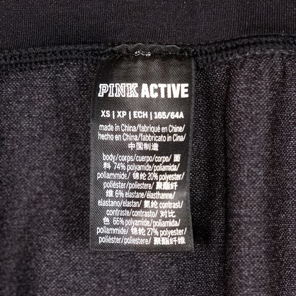 Victoria's Secret PINK Active Seamless Workout Leggings Women's XS Black & Gray - Picture 6 of 6